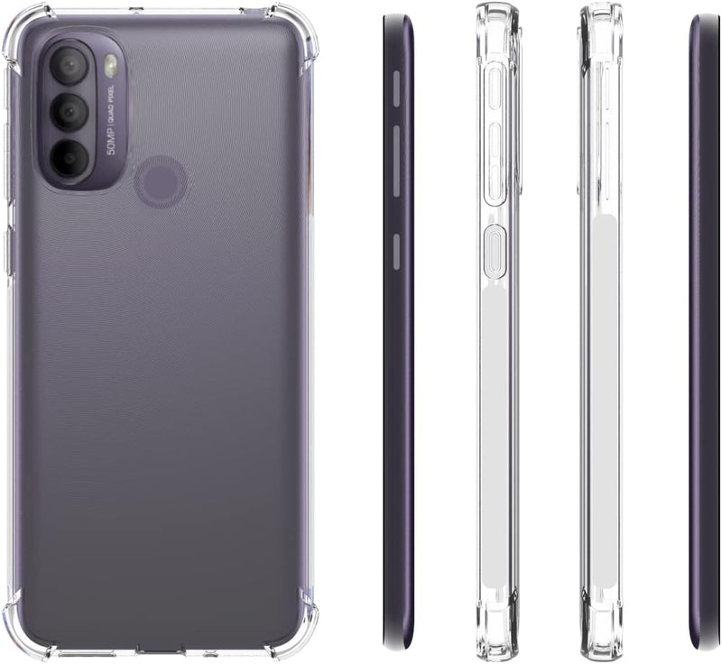 Cargue la imagen en el visor de la galería, Motorola Moto G31 - AirPillow Cushion Transparent Soft Clear TPU Four Corners Protective Case - Polar Tech Australia