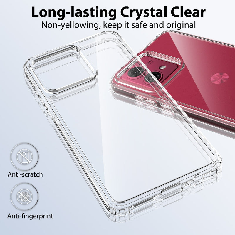 Load image into Gallery viewer, Motorola Moto Edge 60 Fusion - Transparent TPU + Acrylic Anti-Drop Phone Case - Polar Tech Australia