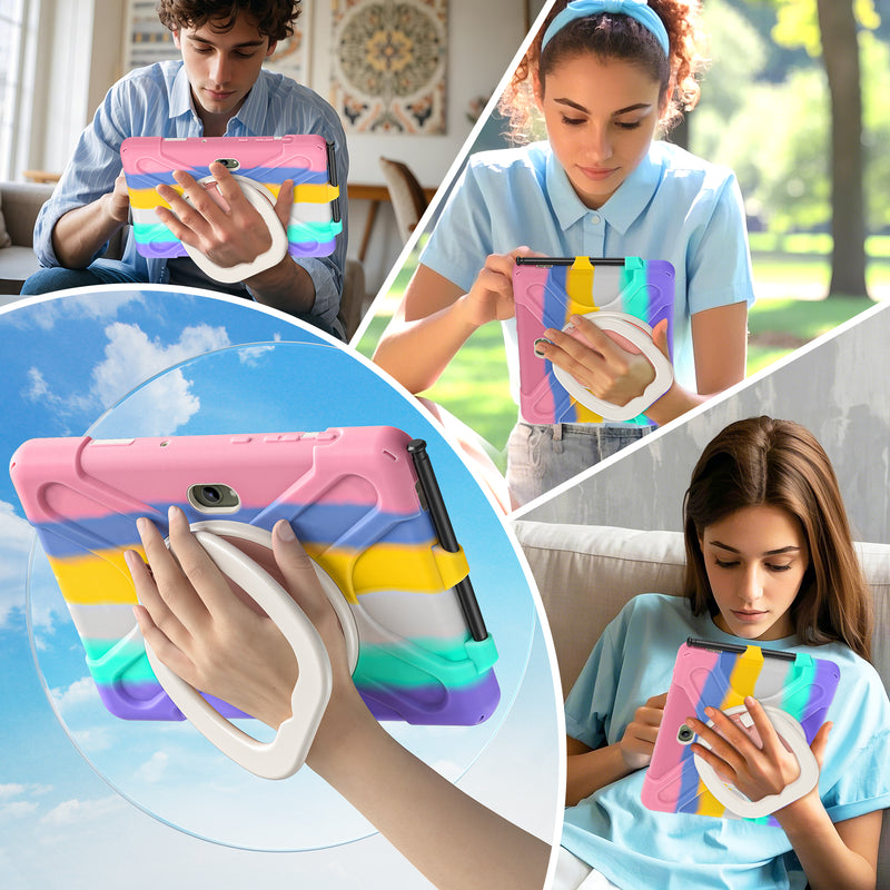 Load image into Gallery viewer, Samsung Galaxy Tab Active Pro / Active 4 Pro / Active 5 Pro Series - Heavy Duty 360 Degree Rotate Stand Hand Strap Case With Shoulder Strap - Polar Tech Australia