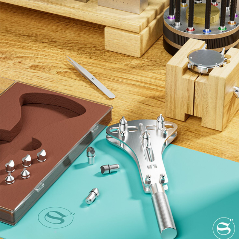 Cargue la imagen en el visor de la galería, Watch Repair Tool - All-Steel High-Precision Three-Jaw Case Opener, Back Cover Remover, Universal Watch Back Opener for Battery Replacement - Polar Tech Australia