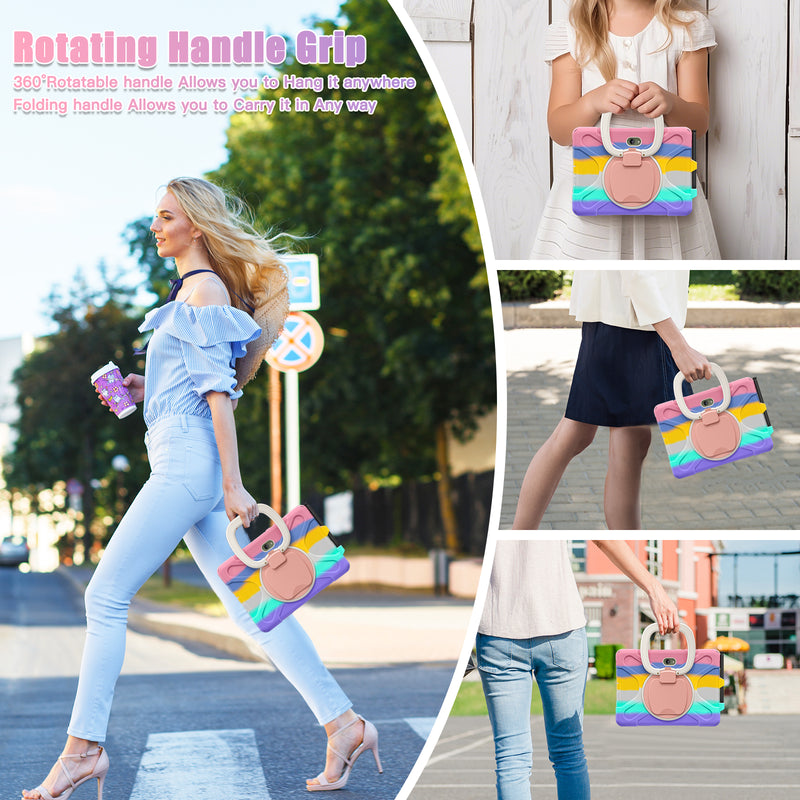 Load image into Gallery viewer, Samsung Galaxy Tab Active Pro / Active 4 Pro / Active 5 Pro Series - Heavy Duty 360 Degree Rotate Stand Hand Strap Case With Shoulder Strap - Polar Tech Australia