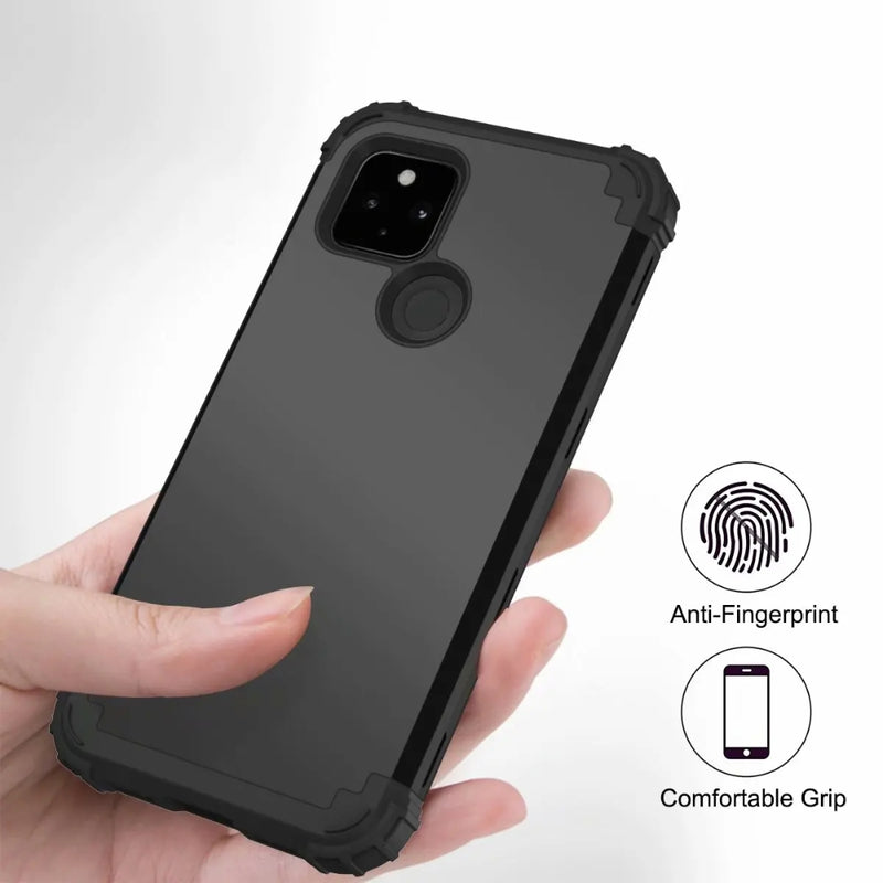 Cargue la imagen en el visor de la galería, Google Pixel 4A 5G - Silicone Hybrid PC Shockproof Phone Case - Polar Tech Australia