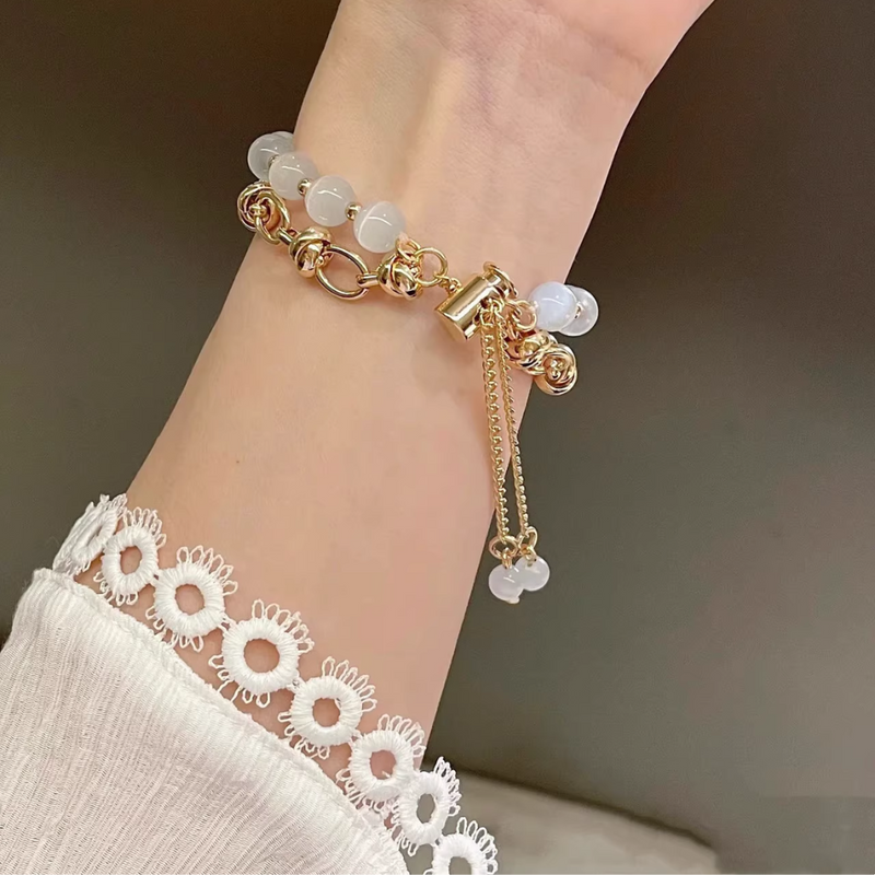 Load image into Gallery viewer, Fitbit Inspire 1 / 2 / 3 - Stylish Beaded Bracelet Strap - Polar Tech Australia