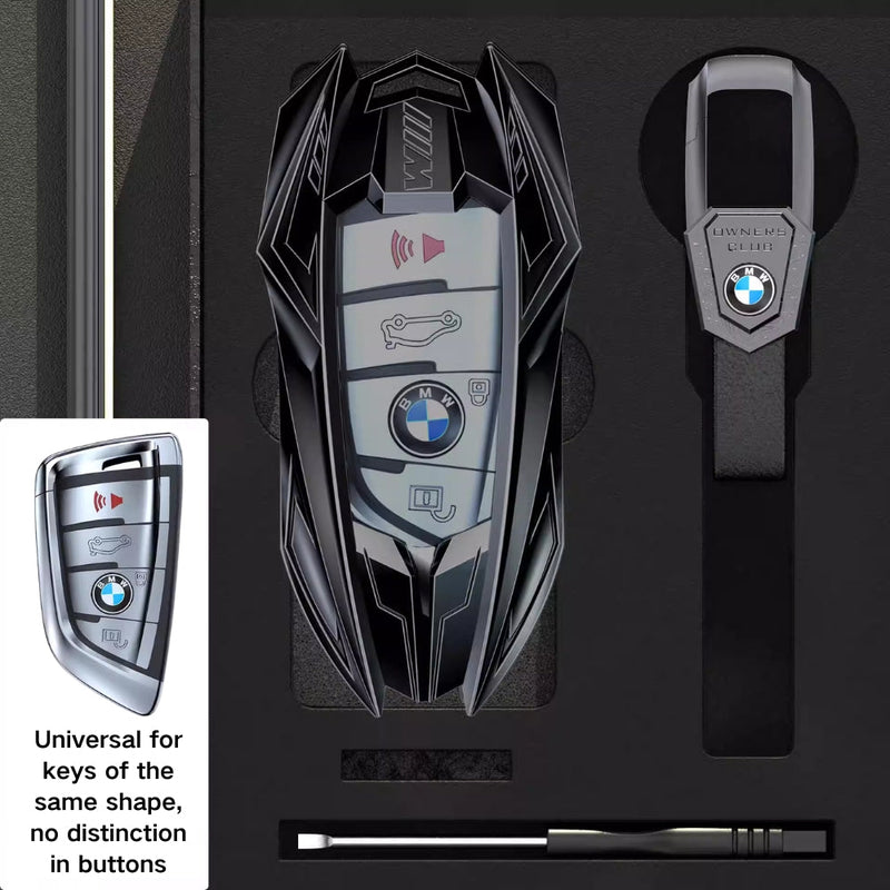 Load image into Gallery viewer, BMW Mecha Style Zinc Alloy Car Key Fob Case Cover For 1, 3, 5, 7 Series,X1, X3, X5, X6, X7 - Polar Tech Australia