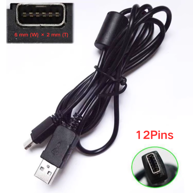 Cargue la imagen en el visor de la galería, Casio Exilim EX-TR100 TR150 TR200 ZR20 ZR200 ZR300 ZR400 ZR1000 ZR1200 ZR1500 Series - Camera Charger Power Supply USB Charging & Data Cable