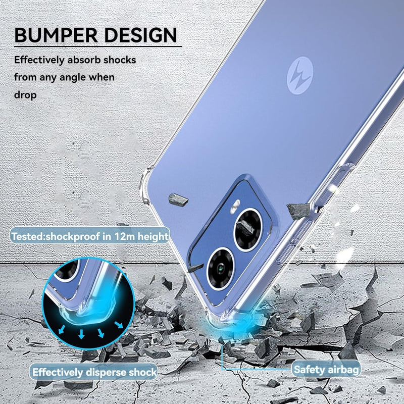 Chargez l'image dans la visionneuse de la galerie, Motorola Moto G34 5G - AirPillow Cushion Transparent Soft Clear TPU Four Corners Protective Case - Polar Tech Australia