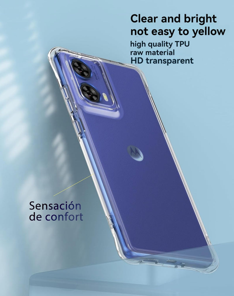 Chargez l'image dans la visionneuse de la galerie, Motorola Moto G85 5G/S50 Neo - AirPillow Cushion Transparent Soft Clear TPU Four Corners Protective Case - Polar Tech Australia