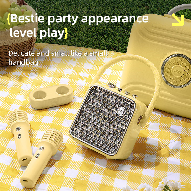 Load image into Gallery viewer, Divoom SongBird-HQ-SE Portable Bluetooth Speaker Dual Microphone Microphone Singing Camping Birthday Perfect Gift