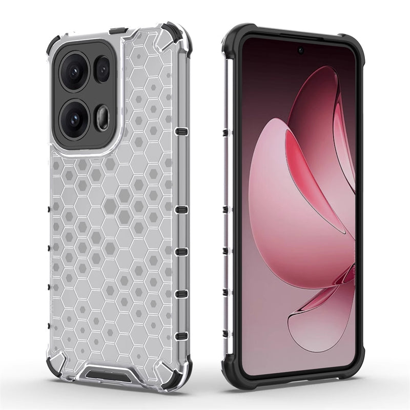 Cargue la imagen en el visor de la galería, OPPO Reno13 Pro 5G (CPH2697) - Honeycomb Transparent Shockproof Protection Case - Polar Tech Australia