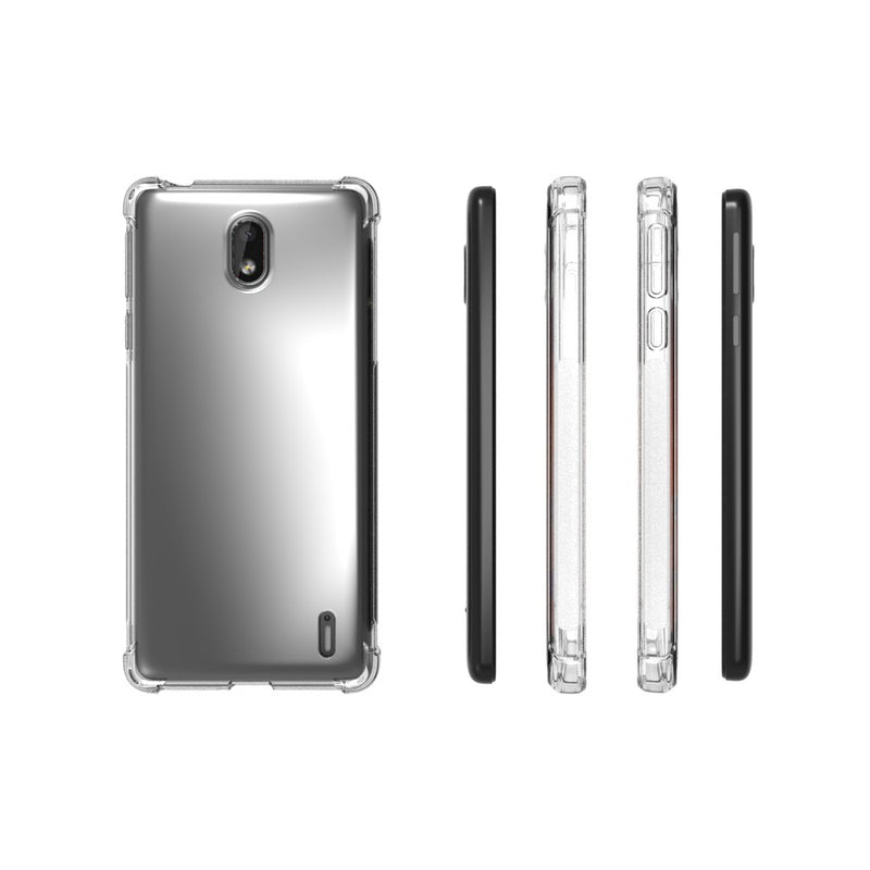 Cargue la imagen en el visor de la galería, Nokia 1 Plus - AirPillow Cushion Transparent Soft Clear TPU Four Corners Protective Case - Polar Tech Australia