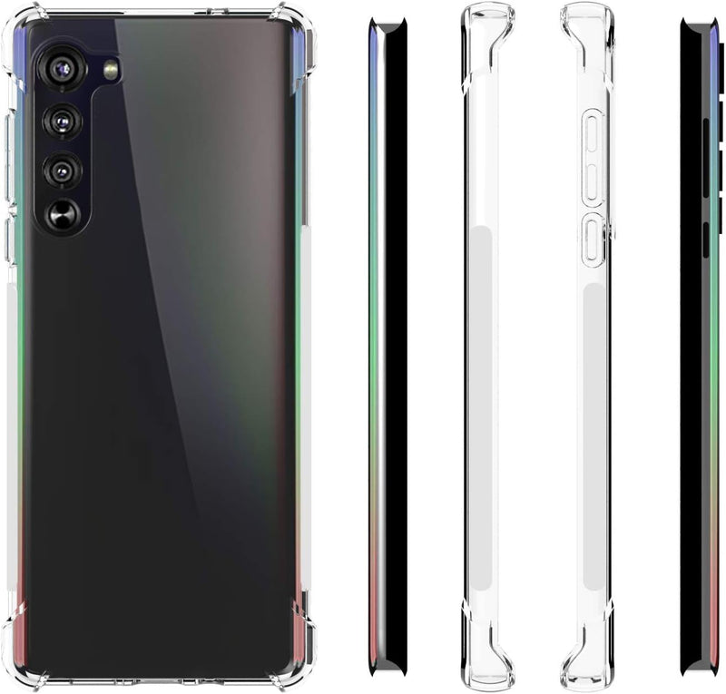 Chargez l'image dans la visionneuse de la galerie, Motorola Moto Edge - AirPillow Cushion Transparent Soft Clear TPU Four Corners Protective Case - Polar Tech Australia