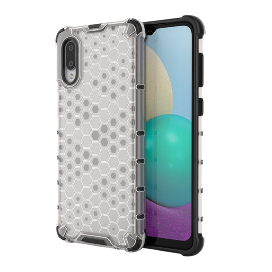 Samsung Galaxy A02s (SM-A025) - Honeycomb Transparent Shockproof Protection Case - Polar Tech Australia