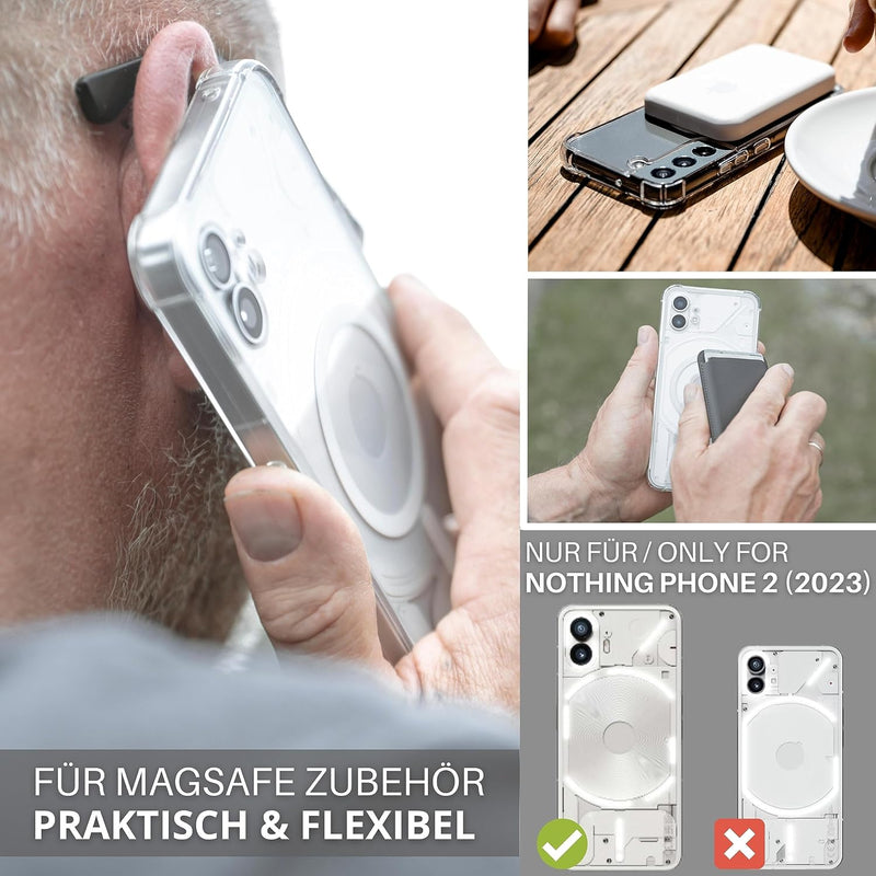 Cargue la imagen en el visor de la galería, Nothing Phone 2 - AirPillow Cushion Transparent Soft Clear TPU Four Corners Protective Case - Polar Tech Australia