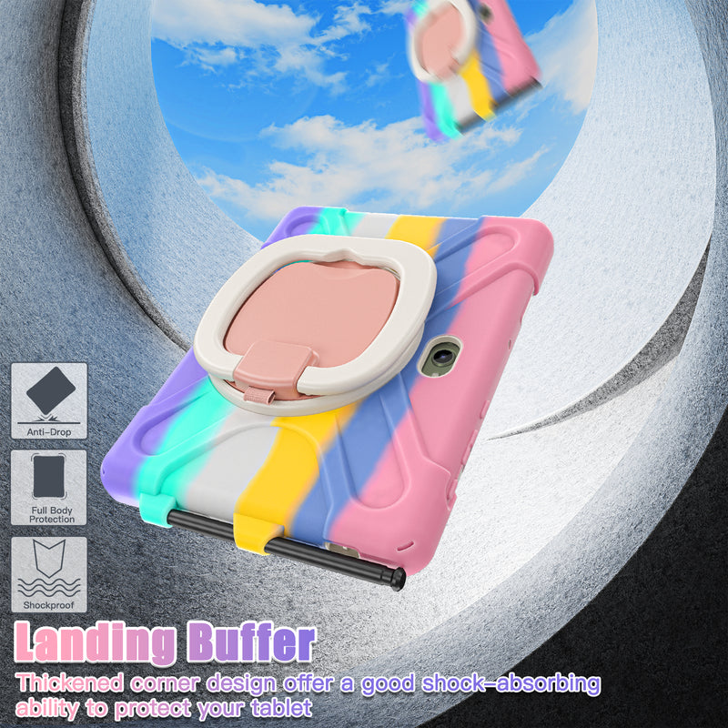 Load image into Gallery viewer, Samsung Galaxy Tab Active Pro / Active 4 Pro / Active 5 Pro Series - Heavy Duty 360 Degree Rotate Stand Hand Strap Case With Shoulder Strap - Polar Tech Australia