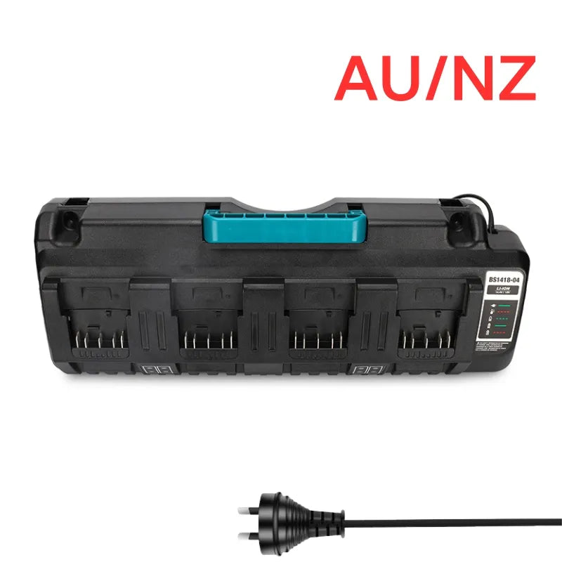 Cargue la imagen en el visor de la galería, Replacement Four - Socket Port Fast Charger For Bosch 14.4V-18V Electrical Tool Li-Ion Battery - Polar Tech Australia