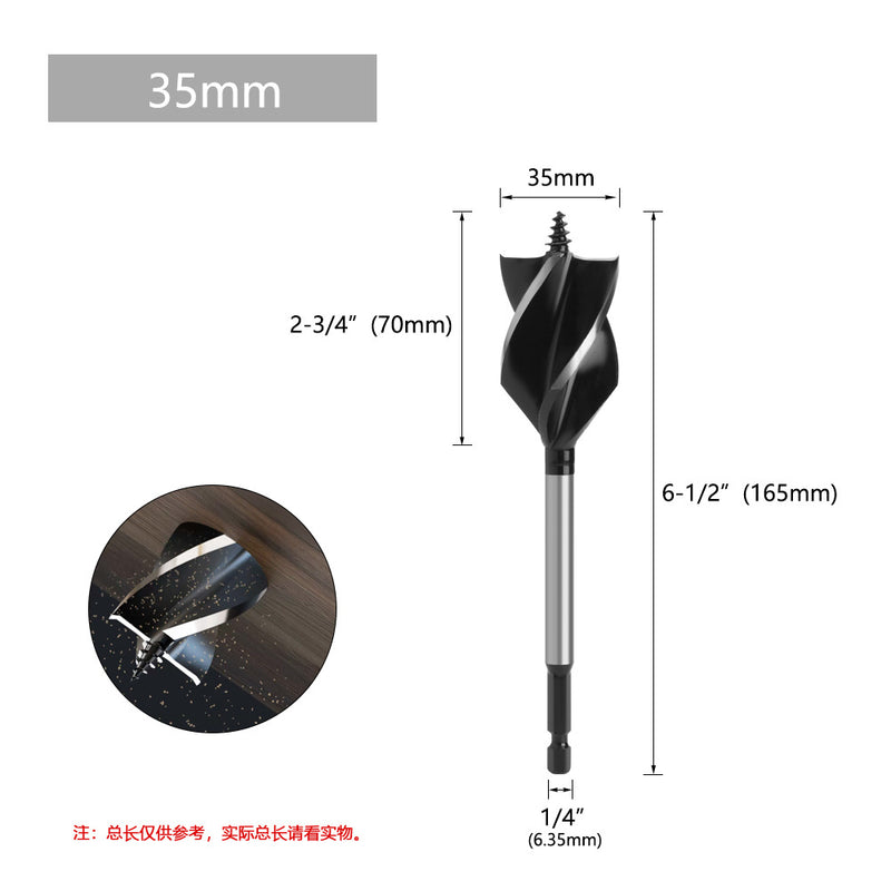 Cargue la imagen en el visor de la galería, Woodworking Twist Drill Bit Auger Drill Garden Auger Square Hole Drill Bit (8 - 35mm) - Polar Tech Australia