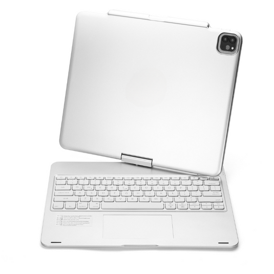 Apple iPad Pro 13-inch 7th Gen (2024) 360° Rotating Wireless Touchpad Keyboard Flip Cover Case - Polar Tech Australia