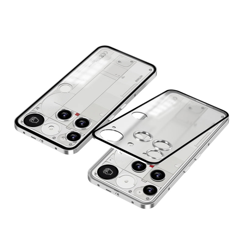 Cargue la imagen en el visor de la galería, Nothing Phone (3) - Snap Buckle Metal Frame Frosted Phone Case - Polar Tech Australia