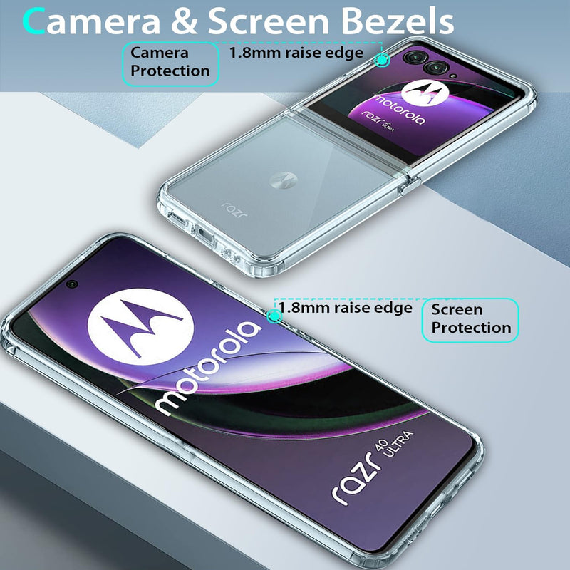 Cargue la imagen en el visor de la galería, Motorola Moto Razr 40 - AirPillow Cushion Transparent Soft Clear TPU Shockproof Case - Polar Tech Australia