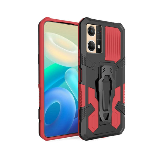 OPPO Reno7 4G (CPH2363) - Heavy Duty Dual Layer Armor Defender Silicone Kickstand Case - Polar Tech Australia