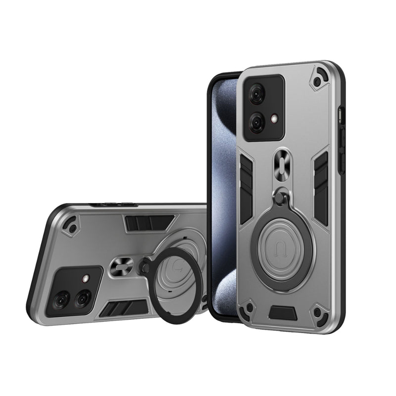 Chargez l'image dans la visionneuse de la galerie, Motorola Moto Edge 40 - Metal Ring 360 Degree Rotating Holder PC Hybrid TPU Phone Case - Polar Tech Australia
