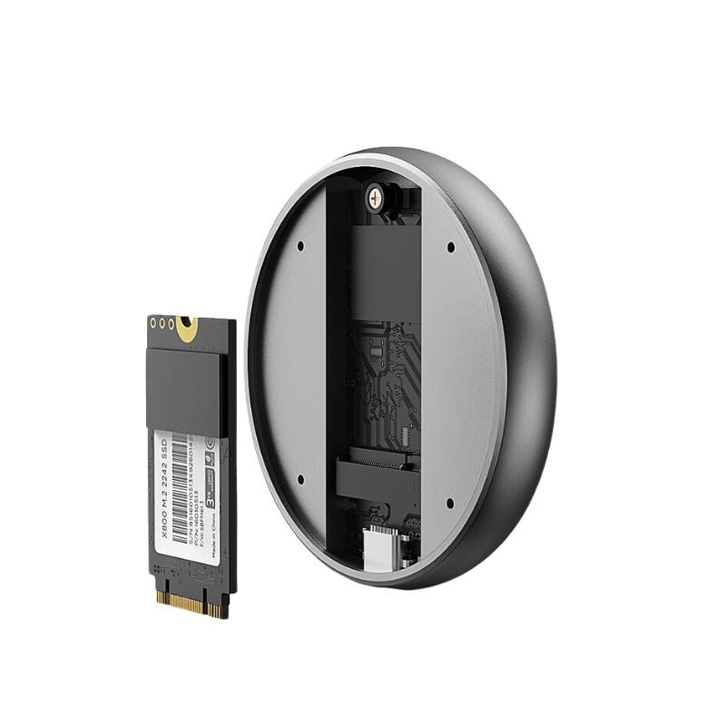 Chargez l'image dans la visionneuse de la galerie, Magnetic M.2 2230 NVMe SSD Enclosure with Magsafe for iPhone 16 15 Pro Max ProRes, USB C to NVMe Adapter,External SSD Case for MacBook, iPad Pro - Polar Tech Australia