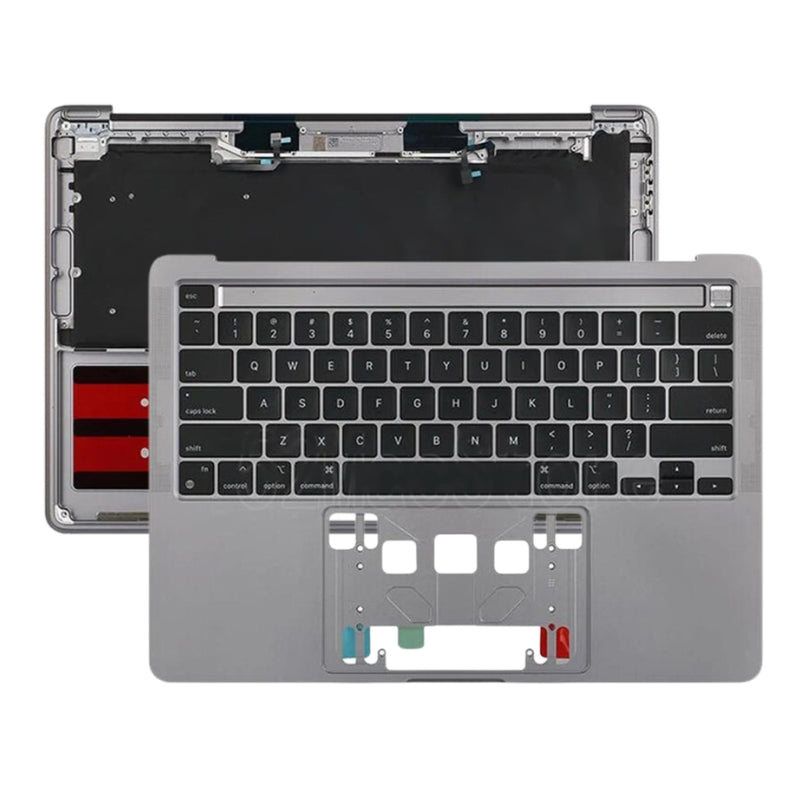 Cargue la imagen en el visor de la galería, MacBook Pro 13" Two Thunderbolt Ports A2338 (Year 2022) - Keyboard With Touch Bar Frame Housing Palmrest US Layout Assembly - Polar Tech Australia