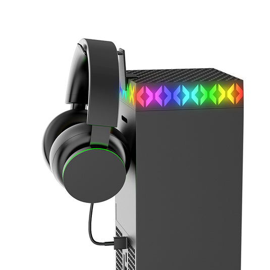 Xbox Series X Upper Top Cooling Fan With RGB Lighting & Headphone Hook Stand - Polar Tech Australia