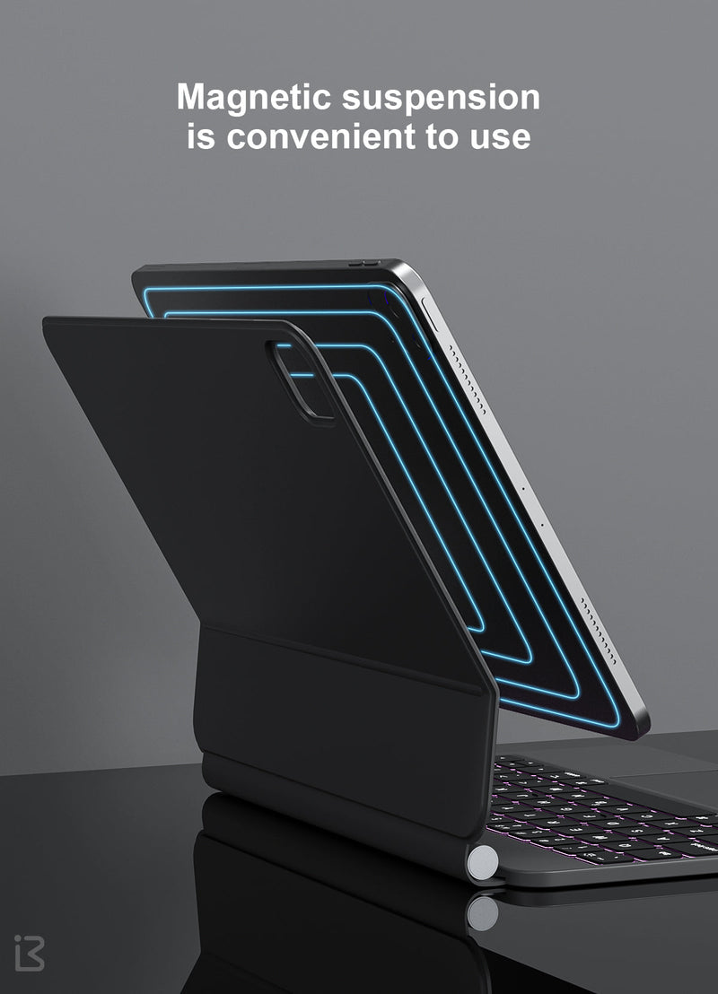 Load image into Gallery viewer, Apple iPad Pro 3/4/5/6 12.9" & Air 6 13” - Magnetic Suspension Magic Keyboard Case - Polar Tech Australia