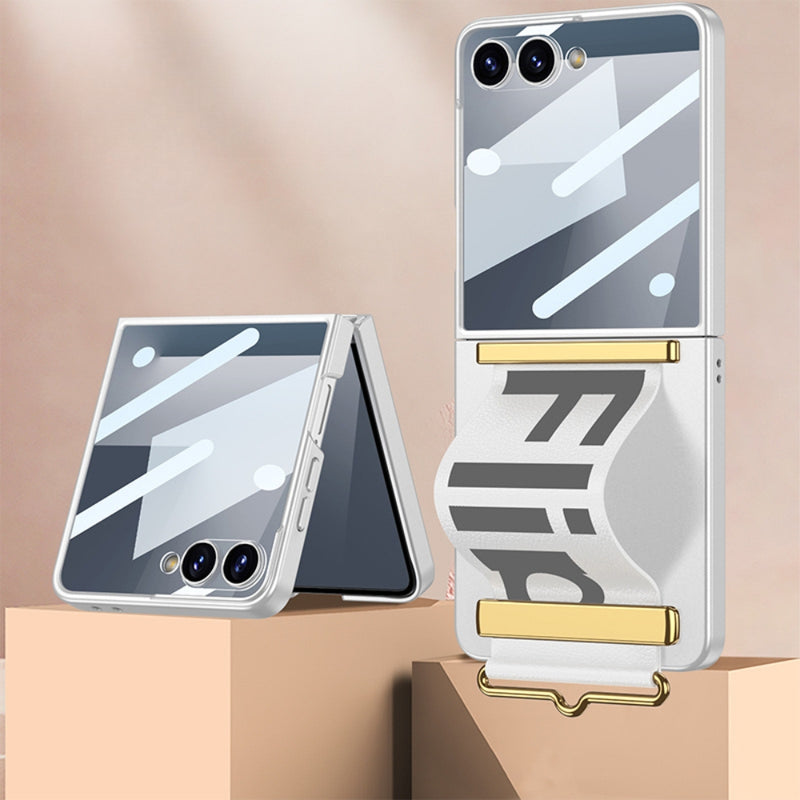 Chargez l'image dans la visionneuse de la galerie, Samsung Galaxy Z Flip7 5G - Integrated Ultra-thin Wristband Holder Phone Case - Polar Tech Australia