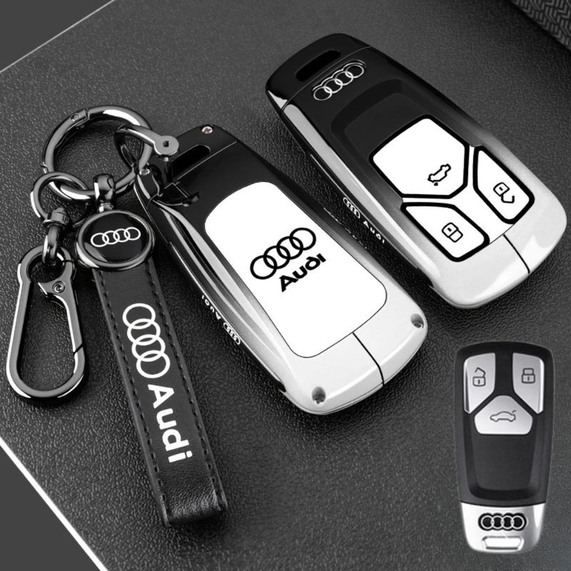 Load image into Gallery viewer, Audi Stylish with Cool Shockproof Car Key Protective Fob Case Cover For A3, A4, A5, A6, Q2, Q3, Q5, Q7, Q8, e-tron - Polar Tech Australia