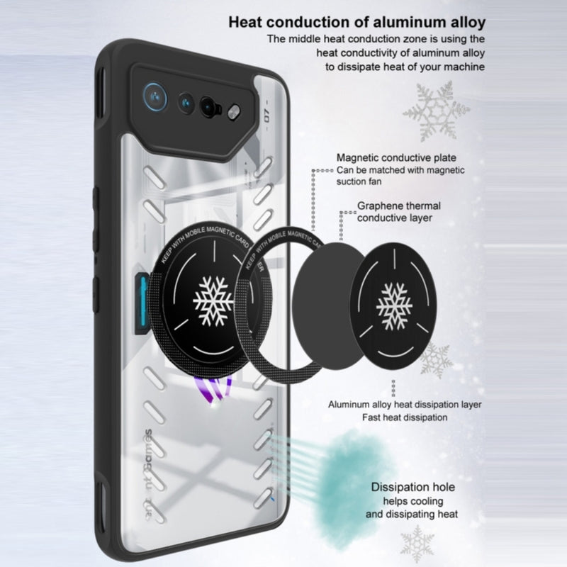 Cargue la imagen en el visor de la galería, Asus ROG Phone 6 / 6 Pro / 6D - imak UX-9A Series Four-corner Airbag Shockproof Heat Dissipation Phone Case - Polar Tech Australia