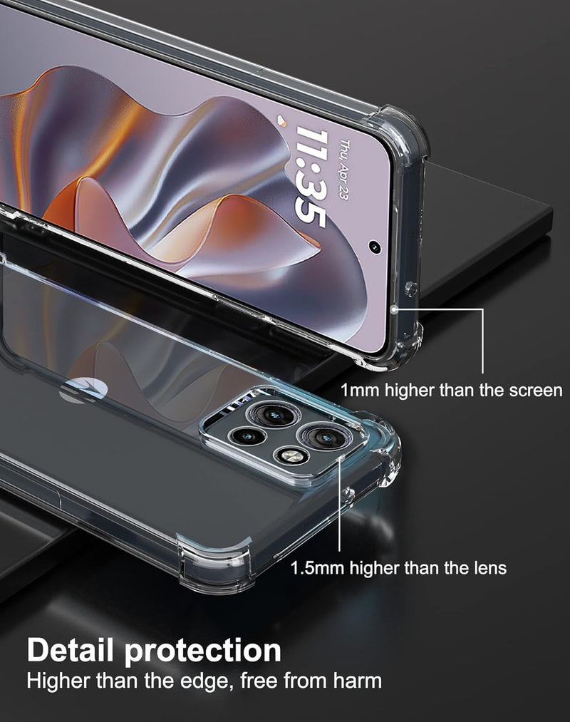 Cargue la imagen en el visor de la galería, Motorola Moto Edge 50 Neo/S50/ThinkPhone 25 - AirPillow Cushion Transparent Soft Clear TPU Four Corners Protective Case - Polar Tech Australia