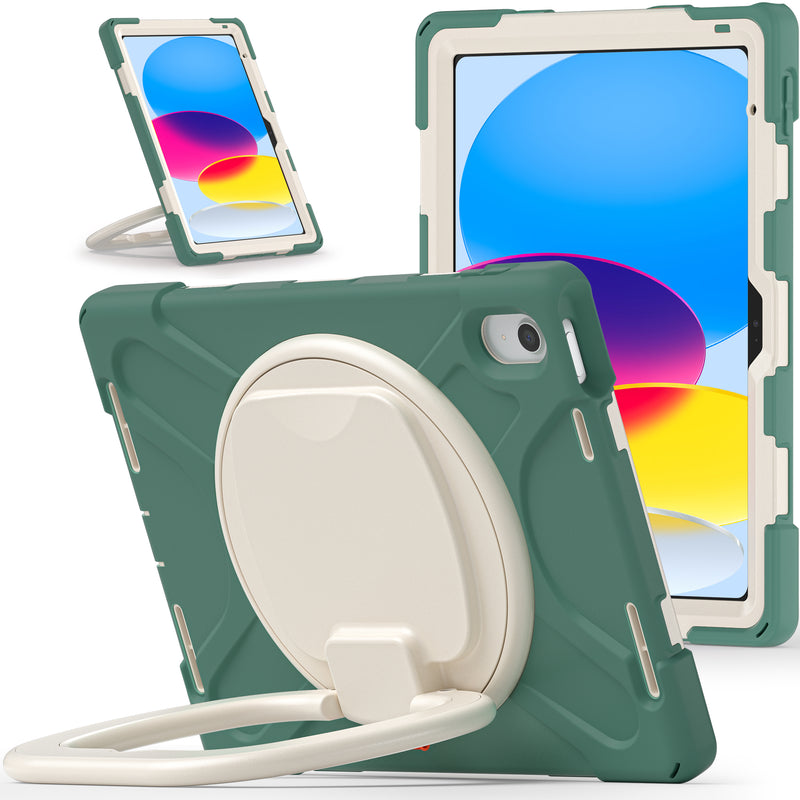 Cargue la imagen en el visor de la galería, Apple iPad 10th 2022 10.9“ EVA Kid Friendly Heavy Duty Ring Holder Stand Case - Polar Tech Australia