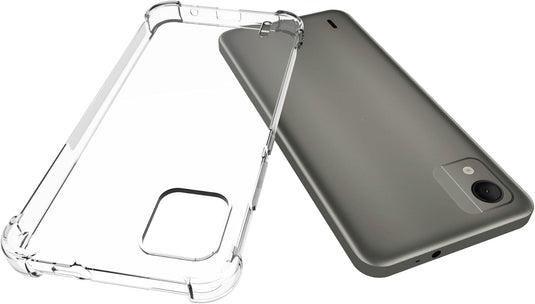 Nokia C110 - AirPillow Cushion Transparent Soft Clear TPU Four Corners Protective Case - Polar Tech Australia