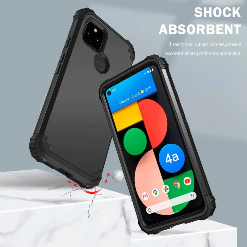 Cargue la imagen en el visor de la galería, Google Pixel 4A 5G - Silicone Hybrid PC Shockproof Phone Case - Polar Tech Australia