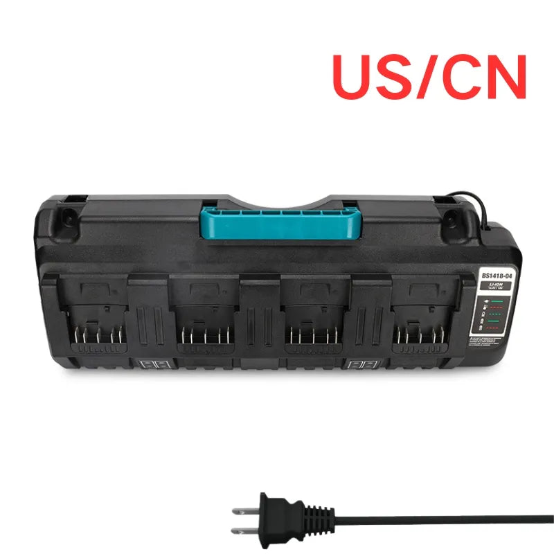 Cargue la imagen en el visor de la galería, Replacement Four - Socket Port Fast Charger For Bosch 14.4V-18V Electrical Tool Li-Ion Battery - Polar Tech Australia