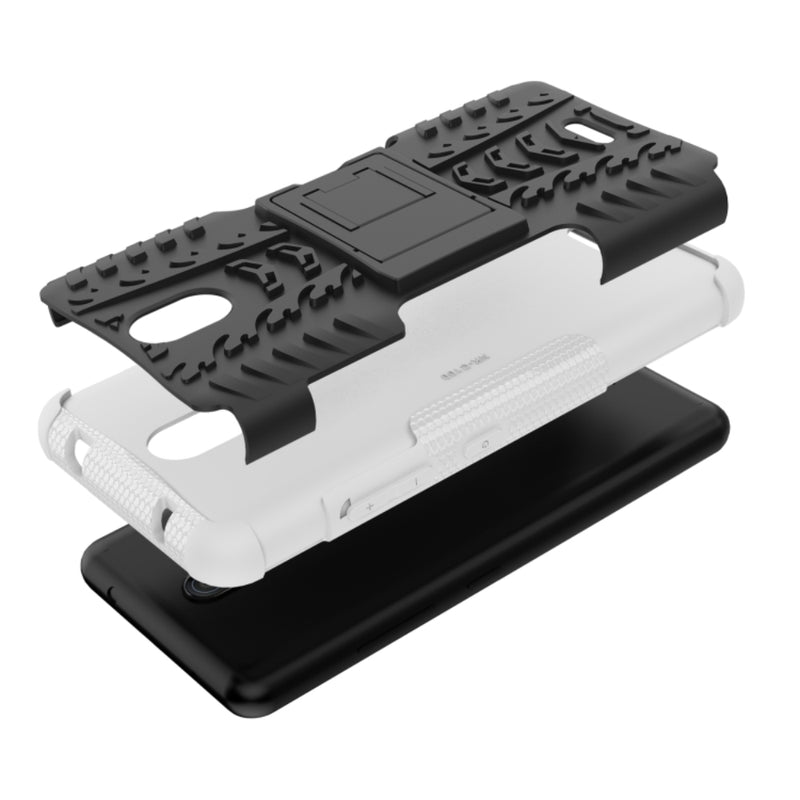 Load image into Gallery viewer, Nokia C100 - Tire Texture TPU + PC Phone Case with Holder - Polar Tech Australia