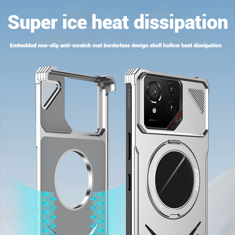 Cargue la imagen en el visor de la galería, Asus ROG Phone 8 / 8 Pro - 360 Degree Frameless Metal Heat Dissipation Snap-on Case - Polar Tech Australia