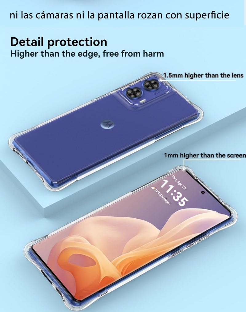 Chargez l'image dans la visionneuse de la galerie, Motorola Moto G85 5G/S50 Neo - AirPillow Cushion Transparent Soft Clear TPU Four Corners Protective Case - Polar Tech Australia