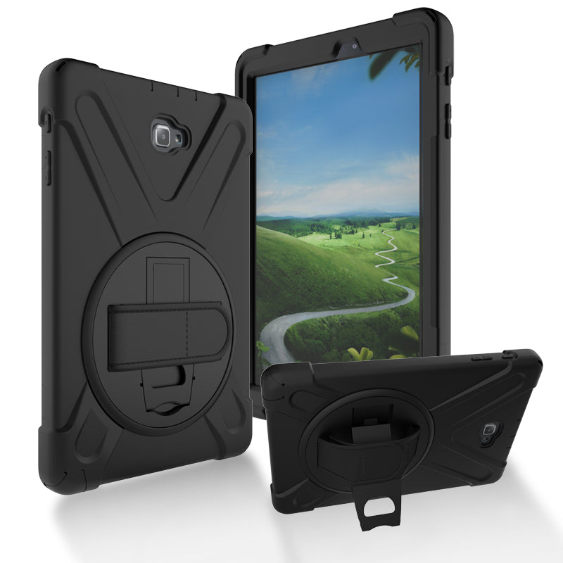 Load image into Gallery viewer, Samsung Galaxy Tab A 2017 8" (T380 / T385Y / T387) Heavy Duty 360 Degree Rotate Stand Hand Strap Case - Polar Tech Australia