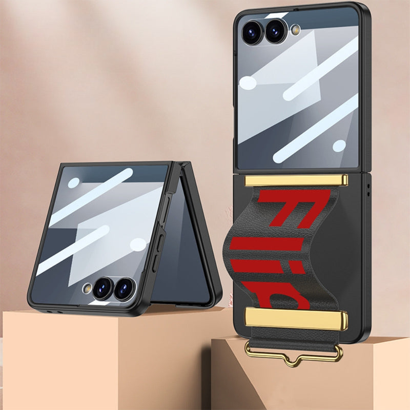 Chargez l'image dans la visionneuse de la galerie, Samsung Galaxy Z Flip7 5G - Integrated Ultra-thin Wristband Holder Phone Case - Polar Tech Australia