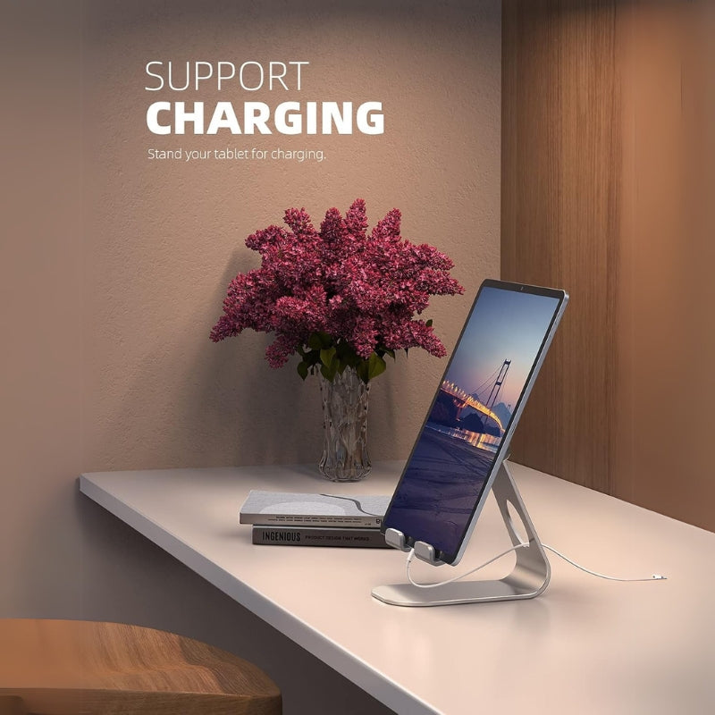Cargue la imagen en el visor de la galería, Tablet Stand Adjustable, Lamicall Tablet Stand : Desktop Stand Holder Dock Compatible With APPLE iPad Samsung Galaxy Tab Microsoft Surface (4-13 inch)