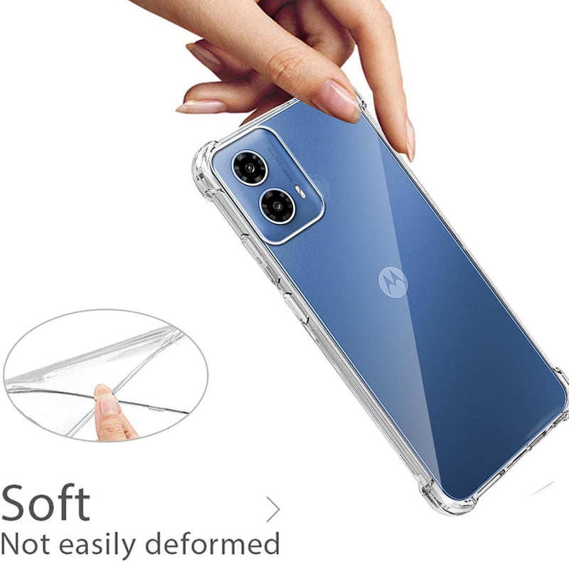 Cargue la imagen en el visor de la galería, Motorola Moto G45 - AirPillow Cushion Transparent Soft Clear TPU Four Corners Protective Case - Polar Tech Australia