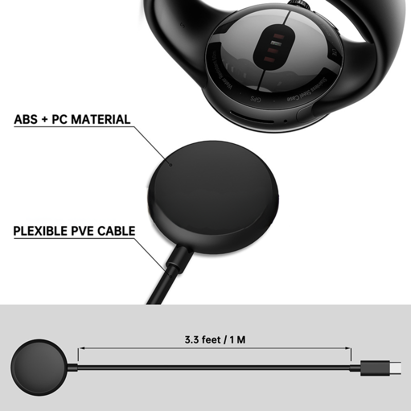 Cargue la imagen en el visor de la galería, Google Pixel Watch 1 Series - Fast Magnetic Wireless Charger - Polar Tech Australia