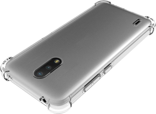 Nokia C2 Tava - AirPillow Cushion Transparent Soft Clear TPU Four Corners Protective Case - Polar Tech Australia