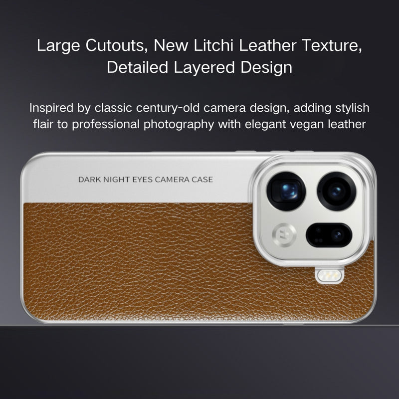 Chargez l'image dans la visionneuse de la galerie, OPPO Find X9 - Camera-Style Leather Texture Shockproof & Stylish Hard Shell