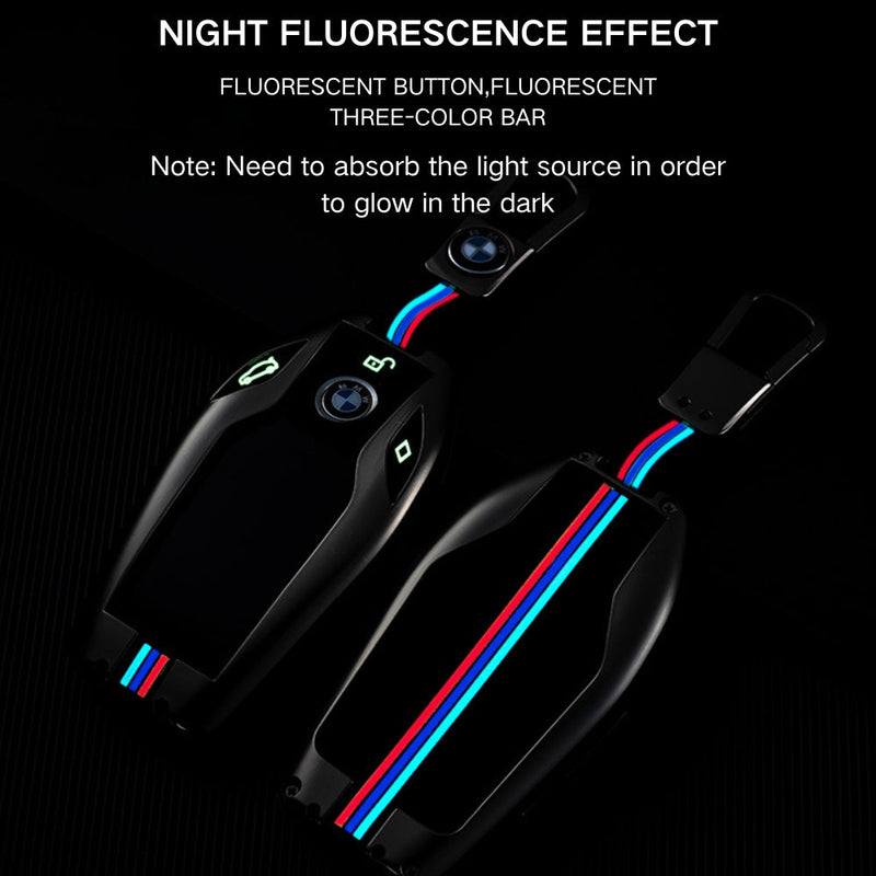 Load image into Gallery viewer, BMW Metal Shell & Soft Silicone Full Protection Car Key Fob Case Cover For 5, 6, 7 Series, X3, X5, X6, X7 - Polar Tech Australia