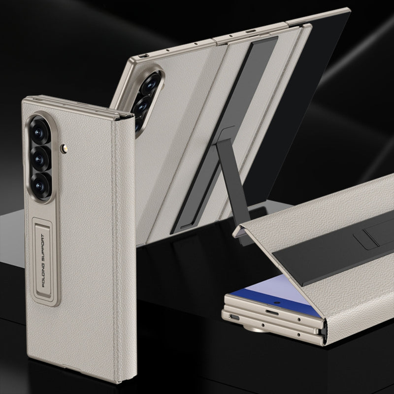 Chargez l'image dans la visionneuse de la galerie, Samsung Galaxy Z TriFold - Business Flip Leather Cover with Integrated Screen Protector and Stand