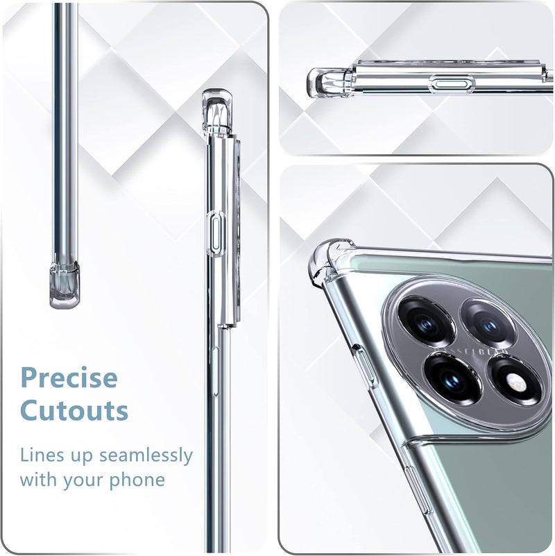 Chargez l'image dans la visionneuse de la galerie, OnePlus 1+11/11R - AirPillow Cushion Transparent Soft Clear TPU Four Corners Protective Case - Polar Tech Australia